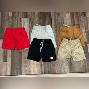 Cotton On Kids Shorts Set - Red, Gray, Black, Brown, Tan
